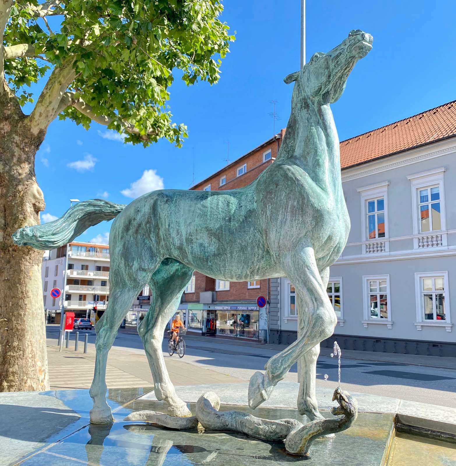 Hest overfaldes af slange